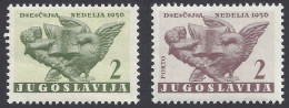 JUGOSLAVIA 1956 - Yvert B25/6* (L) - Beneficenza | - Beneficenza