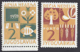 JUGOSLAVIA 1959 - Yvert B39/40** - Beneficenza | - Liefdadigheid