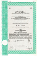 - Titre De 1988 - Maxwell Communication Corporation Plc - - Oil