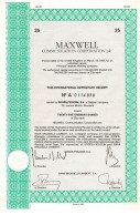 - Titre De 1988 - Maxwell Communication Corporation Plc - - Pétrole