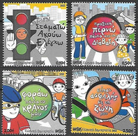 Greece 2022 Child And Road Safety Set MNH - Unused Stamps