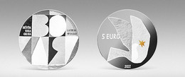 Latvia,Lettland - Ukraine 5 Euro 2022 Silver Coin Fight For FREEDOM; WILL; POWER- PROOF - Lettland