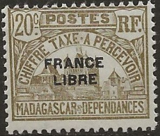 Madagascar, Taxe N°21** (ref.2) - Postage Due