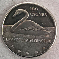 4485 Vz Lavaux-Sainte- Anne 100 Cygnes  - Kz Zie Scan - Tokens Of Communes