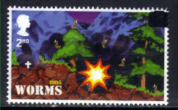 GB 2020 QE2 2nd Video Games ' Worms 1995 ' Ex Fdc SG 4313 ( E663 ) - Oblitérés