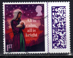 GB 2023 KC 3rd 1st Christmas Silent Night Barcode Used ( H1040 ) - Used Stamps