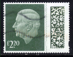 GB 2023 KC 3rd  £2.20 Barcode Machin SG V5025 Used  ( J1089 ) - Gebruikt