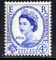 GB 1957 QE2  4  1/2d Ultramarine Parliamentry Conference MM SG 560 ( A1494 ) - Unused Stamps