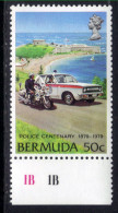 Bermuda 1979 QE2 50ct Police Service Traffic Patrol Umm SG 412  ( L952 ) - Bermudes