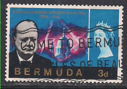 Bermuda 1966 QE2 3d Churchill Centenary Used SG189 ( C416 ) - Bermudes