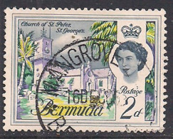 Bermuda 1962 - 68 QE2 2d Church Of St Peters Used SG 164 ( B728 ) - Bermudes