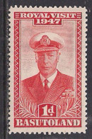 Basutoland 1947 KGV1 1d Red KGV1 Royal Visit SG 32 Umm ( G1284 ) - 1933-1964 Crown Colony
