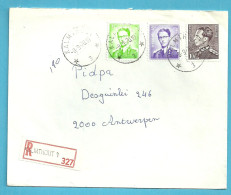 848a+1029+1068 Op Brief Aangetekend Sterstempel (Relais) * KALMTHOUT 3 *  Met Aantekenstrookje KALMTHOUT 1 - 1953-1972 Occhiali