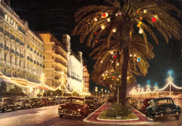 06 - NICE  LA PROMENADE DES ANGLAIS VOITURES ANIMEE - Nice Bij Nacht