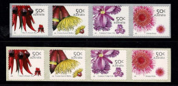 Australia 2005 Wildflowers  Set Of 4 Self-adhesives - PEMARA & SEP PRint MNH - Ongebruikt