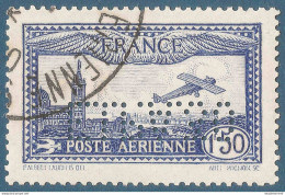 France POSTE AÉRIENNE N°6c 1FR50 Outremer Perforé E.I.P.A 30 Oblitéré De L'exposition Frais Et TTB - 1927-1959 Matasellados