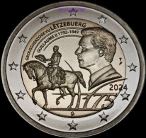 2 Euro Gedenkmünze 2024 Nr. 3 - Luxemburg / Luxembourg - Guillaume II Mzz. KNM Reliefprägung Aus BU Coincard - Luxembourg