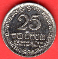 Sri Lanka - 1996 - 25 Cents - QFDC/aUNC - Come Da Foto - Sri Lanka (Ceylon)