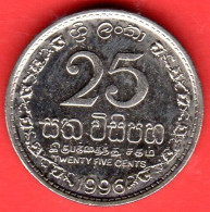 Sri Lanka - 1996 - 25 Cents - QFDC/aUNC - Come Da Foto - Sri Lanka