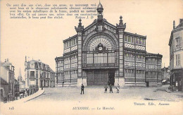 MARCHE - 89 - AUXERRE : Le MARCHE Couvert ( Construction Achevée ) - CPA - Yonne - Marktplaatsen