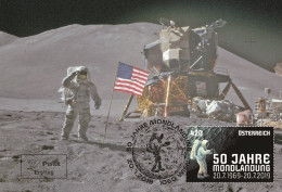 Austria 2019 - 50th Anniversary Of The First Moon Landing Carte Maximum - Maximum Cards