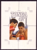 TONGA Cromalin Proof 1990 Boxing At Commonwealth Games  - 4 Exist - More Details In Description - Tonga (1970-...)