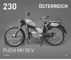 Austria 2020 - Puch MV 50 V Black Print Mnh** - Essais & Réimpressions
