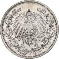 Empire Allemand, 1/2 Mark, 1905, Muldenhütten, Argent, SUP, KM:17 - 1/2 Mark