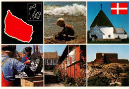 73956411 Bornholm_DK Kind Am Strand Kirche Fischer Teilansichten - Dänemark