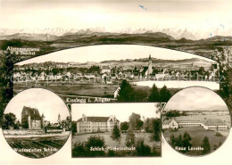 73768847 Kisslegg Gesamtansicht Alpenpanorama Wolfeggsches Schloss Schule Haus L - Kisslegg