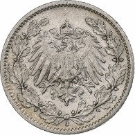 Allemagne, Empire., 1/2 Mark, 1905, Hambourg, Argent, TB+, KM:17 - 1/2 Mark