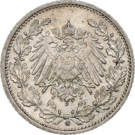 Empire Allemand, 1/2 Mark, 1915, Karlsruhe, Argent, TTB+, KM:17 - 1/2 Mark