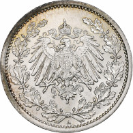 Empire Allemand, 1/2 Mark, 1915, Berlin, Argent, SUP, KM:17 - 1/2 Mark
