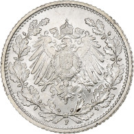 Empire Allemand, 1/2 Mark, 1915, Stuttgart, Argent, SUP, KM:17 - 1/2 Mark