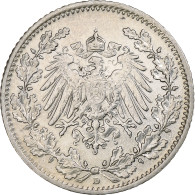 Monnaie, GERMANY - EMPIRE, 1/2 Mark, 1915, Munich, SUP, Argent, KM:17 - 1/2 Mark