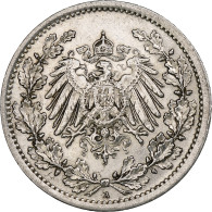 Empire Allemand, 1/2 Mark, 1915, Berlin, Argent, TTB+, KM:17 - 1/2 Mark