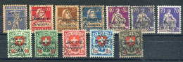 Schweiz Ausg. F.d. Völkerbund SDN, 1924, 16 - 25, Gestempelt - Service
