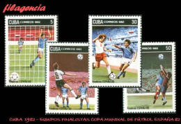 CUBA MINT. 1982-20 EQUIPOS FINALISTAS DE LA COPA MUNDIAL DE FÚTBOL ESPAÑA 82 - Unused Stamps