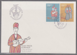 Portugal Azores 1984 Traditional Costumes  First Day Cover - Briefe U. Dokumente