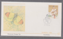 Portugal Madeira 1985 Europa - Traditional Costumes First Day Cover - Covers & Documents