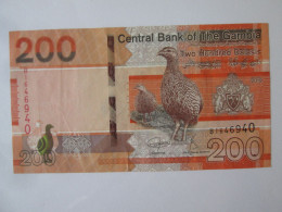 Gambia 200 Dalasis 2019 AUNC Banknote See Pictures - Gambie