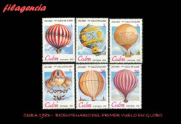 CUBA MINT. 1983-06 BICENTENARIO DEL PRIMER VUELO EN GLOBO - Unused Stamps
