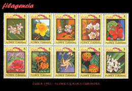 CUBA MINT. 1983-23 FLORES & AVES CUBANAS - Unused Stamps