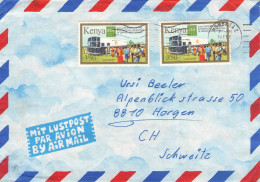 KENYA - AIRMAIL 1985 MOMBASA - HORGEN/CH / 5110 - Kenya (1963-...)