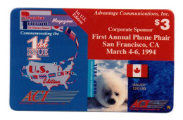 Canada Phoque Carte Prépayée USA Etats-Unis Card ( D 1004) - [6] Colecciones