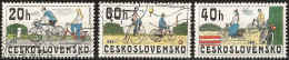 Czechoslovakia 1979 - Mi 2522/24 - YT 2350/52 ( Old Bicycles ) - Ciclismo