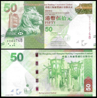 Hong Kong Paper Money 2010-2016  Banknotes 50 Dollars HSBC Bank UNC Banknote Spring Lantern Festival - Hong Kong