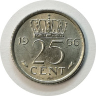 1966 - 25 Cents Juliana - Pays Bas - 1948-1980: Juliana