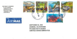 AUSTRALIA  - 2014, STAMPS COVER TO DUBAI. - Covers & Documents