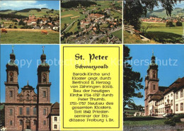 72578744 St Peter Schwarzwald Fliegeraufnahme Kirche St. Peter - St. Peter